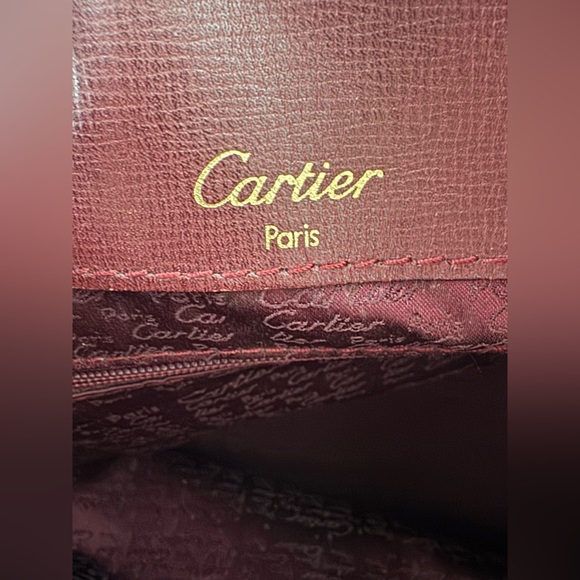 Cartier Vintage Calfskin Bucket bag with card and COA - Picture 5 of 17